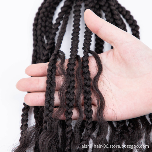 wholesale box river braid locs crochet hair synthetic extension faux locs crochet hair